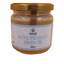 Bičių pienelis meduje, 220 g