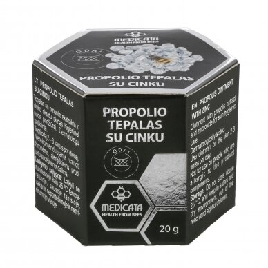 Propolio tepalas su cinku, 20 g